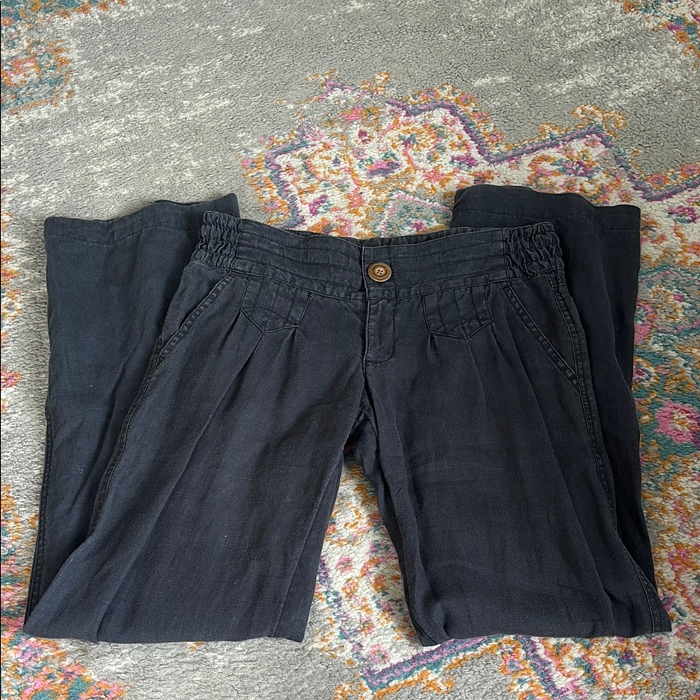 Athleta Navy Linen pants